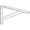 Prime-Line Shelf Bracket, 3/16in. x 16in. x 10in., Steel, White Enamel Finish (Single Pack) MP11294 - alternate 2